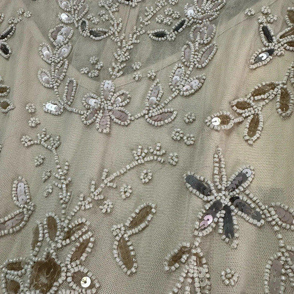 NWT Anthropologie Mac Duggal Evonna Dress 14 Wedding Mother of the Bride Ivory - Picture 11 of 16